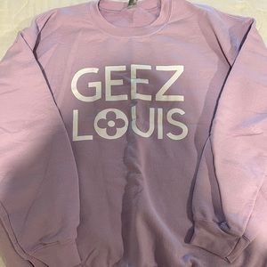 Louis Vuitton “Geez Louis” sweatshirt